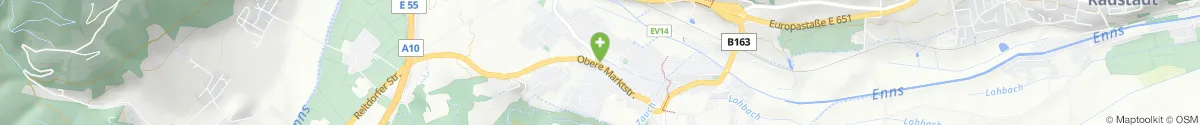 Kartendarstellung des Standorts für Tauern-Apotheke in 5541 Altenmarkt im Pongau
